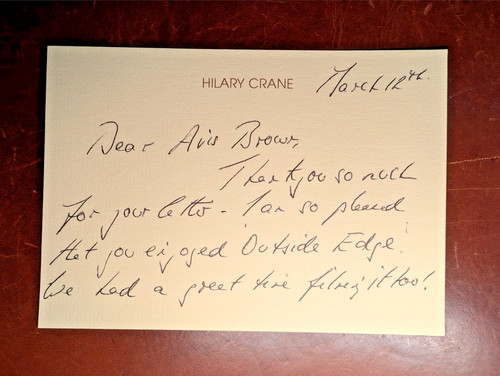Hilary crane hand written and - crane,