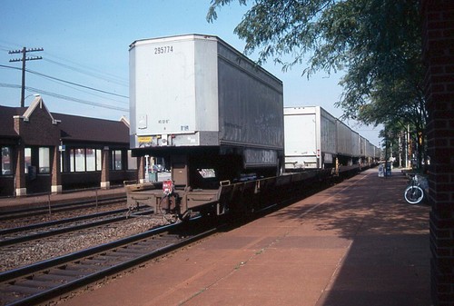 Railroad slide trailer - railroad,